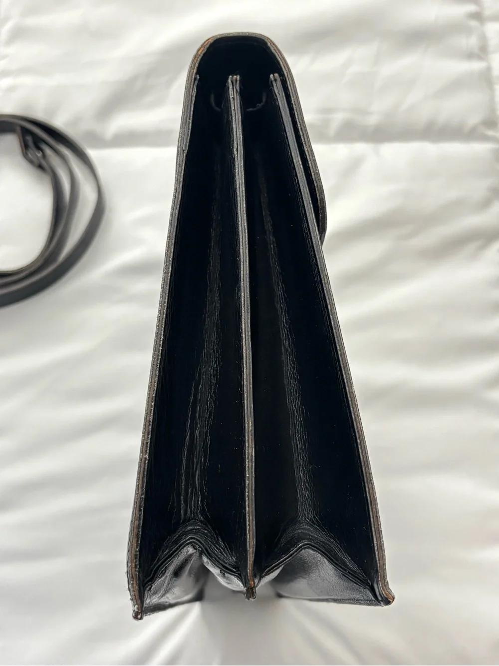 Yves Saint Laurent VTG Black Leather Shoulder Bag/Clutch, 10x7.5x3.5